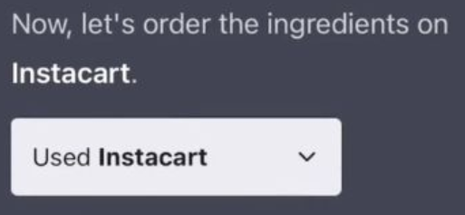 payment on Instacart photo