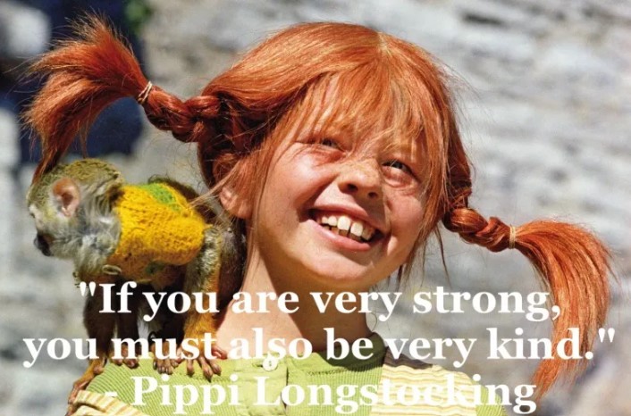 Pippi Longstocking smiling