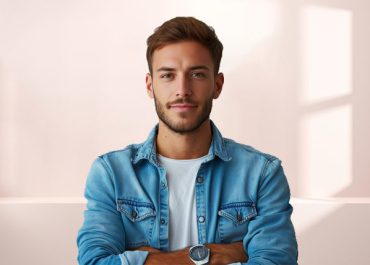 Zemark, a happy man generated by AI.